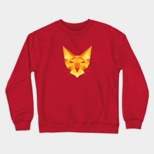 Geometric Minimalist Cat Crewneck Sweatshirt
